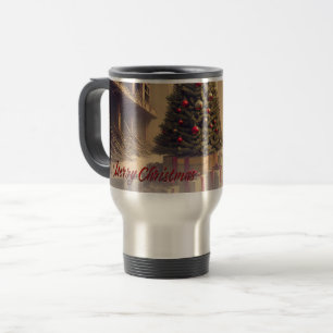 Presents Under a Tree in a Toxic Apocalyptic World Travel Mug