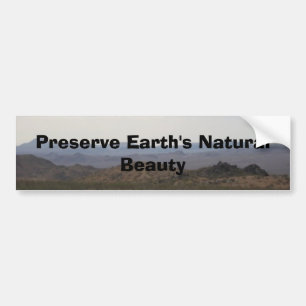 Preserve Earth bumper sticker