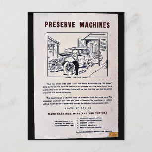 Preserve Machines Postcard