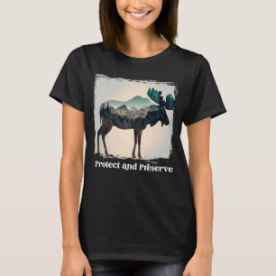 Preserve & Protect Vintage National Park retro moo T-Shirt