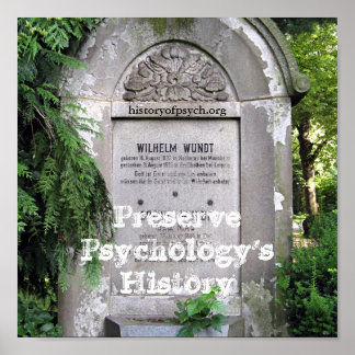 Preserve Psychology's History Poster