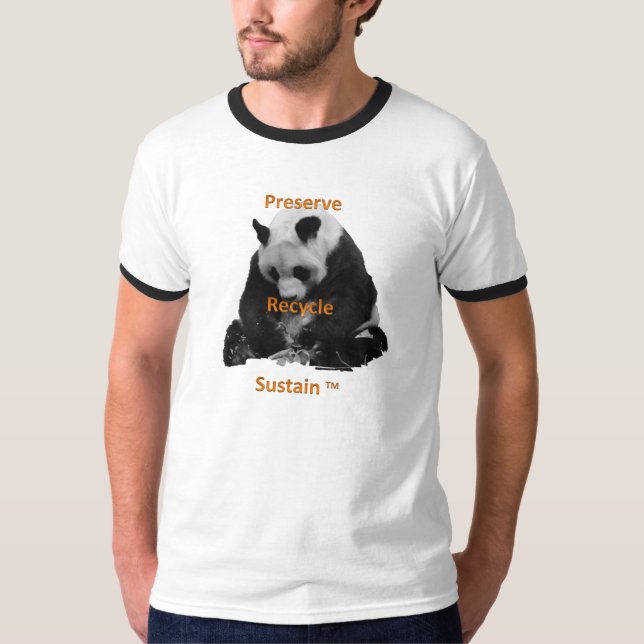 Preserve, recycle, sustain men's tee (Front)