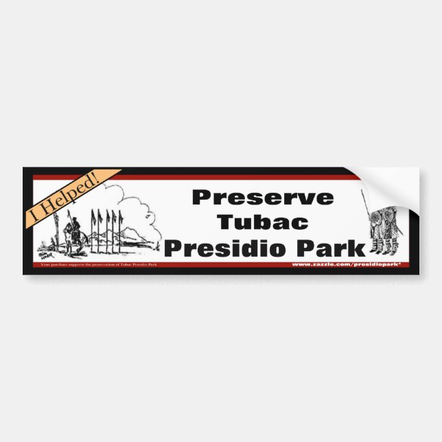 Preserve the Presidio bumper sticker (Front)