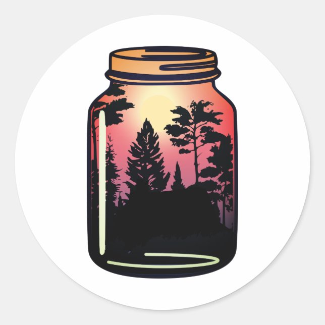 Preserve the Simpler Life Classic Round Sticker (Front)