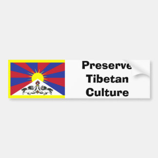 Preserve Tibetan Culture Bumper Sticker
