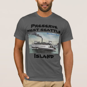 Preserve West Seattle Island T-Shirt Ferry
