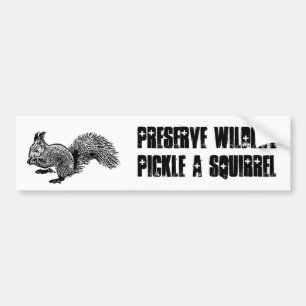 preserve wildlife bumper sticker