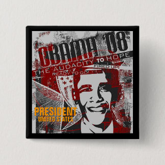 PRESIDENT 15 CM SQUARE BADGE