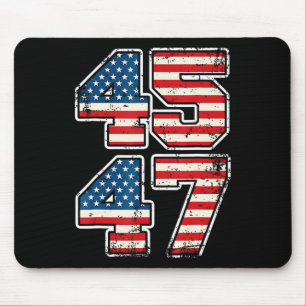 President 45 47 Donald Trump Inauguration Day 2025 Mouse Mat