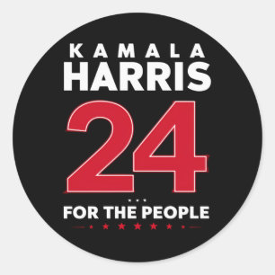 President 47 Kamala Harris 2024 Support Madam  Classic Round Sticker