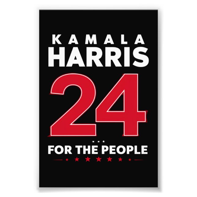President 47 Kamala Harris 2024 Support Madam  Photo Print (Front)