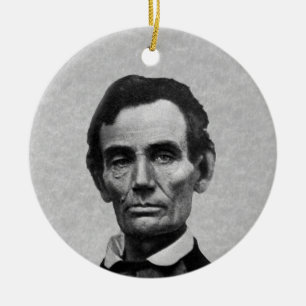 President Abe Lincoln Ceramic Tree Decoration