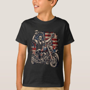President Abraham Abe Lincoln Riding A Motorcycle T-Shirt