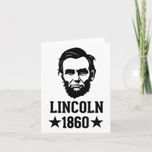 President Abraham Lincoln 1860 - Abe - America Sil Card