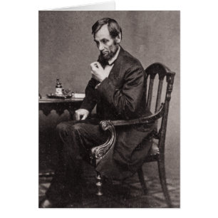 PRESIDENT ABRAHAM LINCOLN 1862 STEREOVIEW