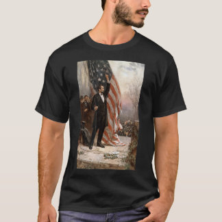 President Abraham Lincoln and The American Flag T-Shirt