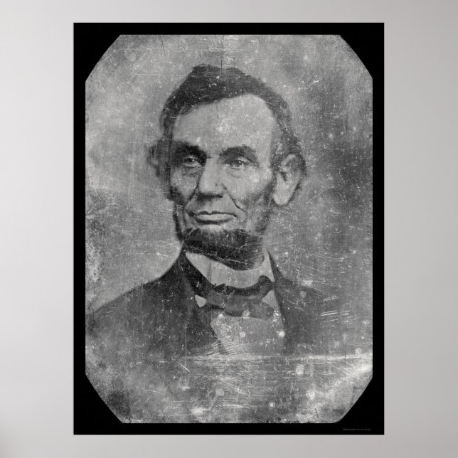President Abraham Lincoln Daguerreotype 1864 Poster (Front)