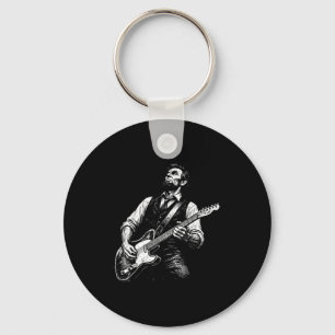 President abraham lincoln playing guitar abe key ring