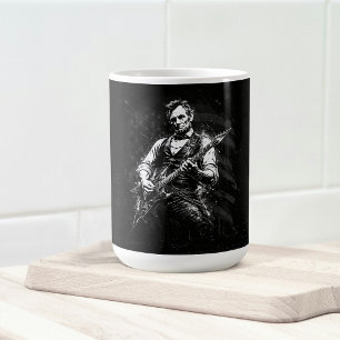 President Abraham Lincoln Playing Guitar Coffee Mug