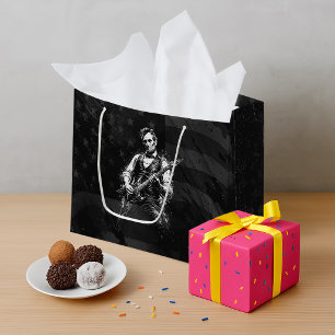 President Abraham Lincoln Playing Guitar Large Gift Bag