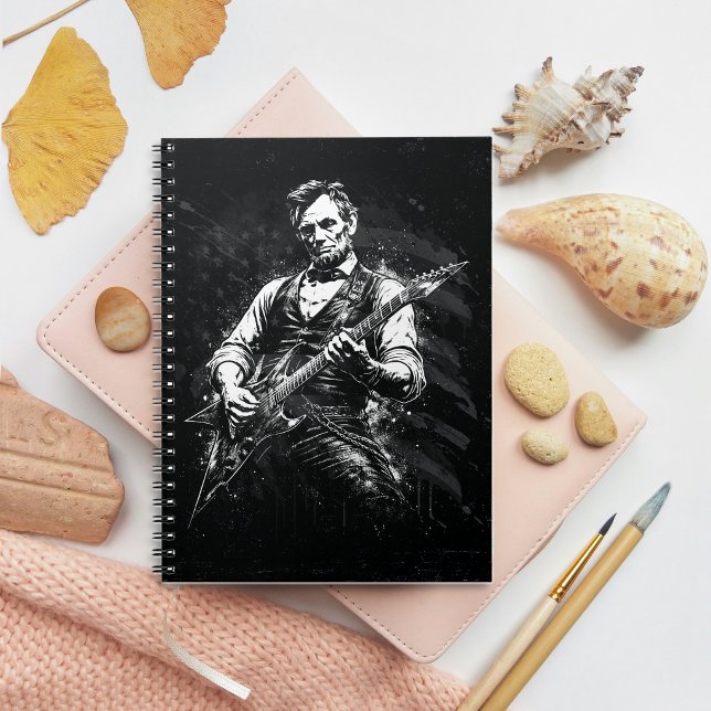 President Abraham Lincoln Playing Guitar Notebook (Creator Uploaded)