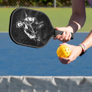 President Abraham Lincoln Playing Guitar Pickleball Paddle
