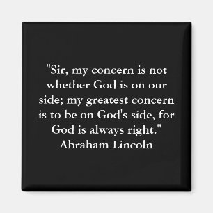 President Abraham Lincoln Quote Magnet