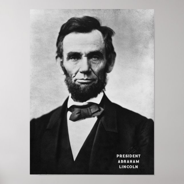 President Abraham Lincoln USA  Poster (Front)