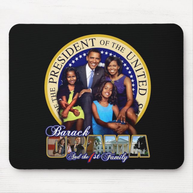 President and 1st Family Mouse Mat (Front)