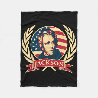 President Andrew Jackson American Conservative Fleece Blanket