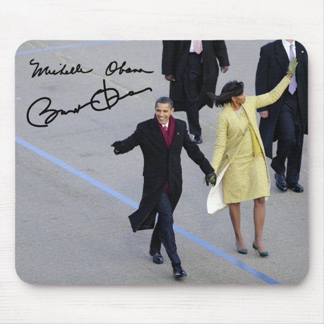 President Barack & Michele Obama Mouse Mat (Front)