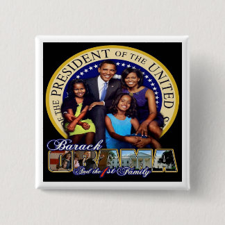 President Barack Obama '08 15 Cm Square Badge