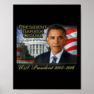 President Barack Obama 2008-2016 U.s. President Poster