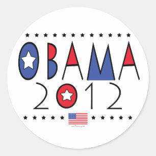 President Barack Obama 2012 Gear Classic Round Sticker