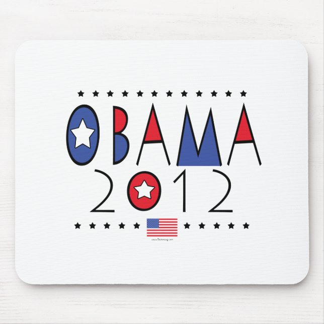 President Barack Obama 2012 Gear Mouse Mat (Front)