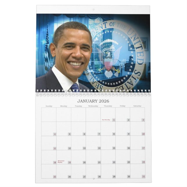 President Barack Obama 2013 Calendar (Jan 2026)
