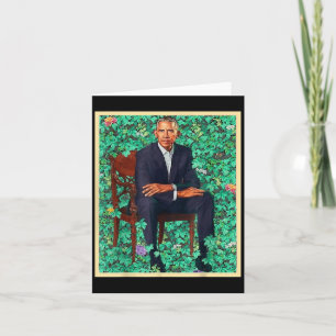 President Barack Obama 2028 Portrait Patriotic Dem Card