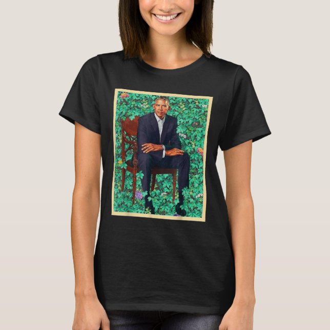 President Barack Obama 2028 Portrait Patriotic Dem T-Shirt (Front)