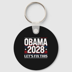 President Barack Obama 2028 Rtrait Patriotic Democ Key Ring