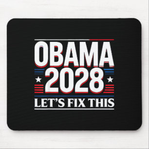 President Barack Obama 2028 Rtrait Patriotic Democ Mouse Mat
