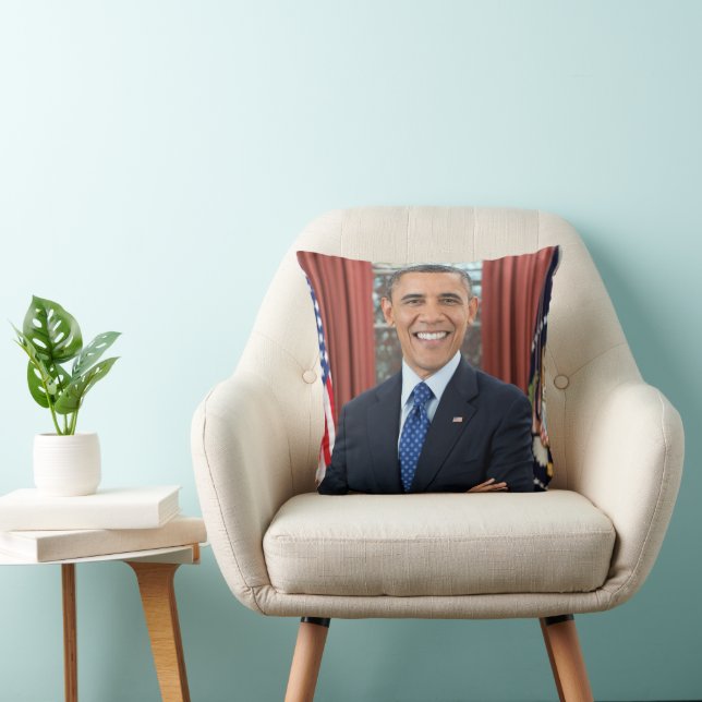 President Barack Obama 2nd Term Official Portrait Cushion (Chair)