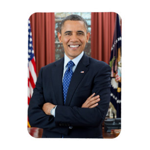 President Barack Obama 2nd Term Official Portrait Magnet