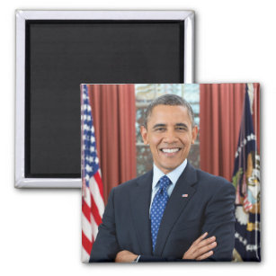 President Barack Obama 2nd Term Official Portrait Magnet