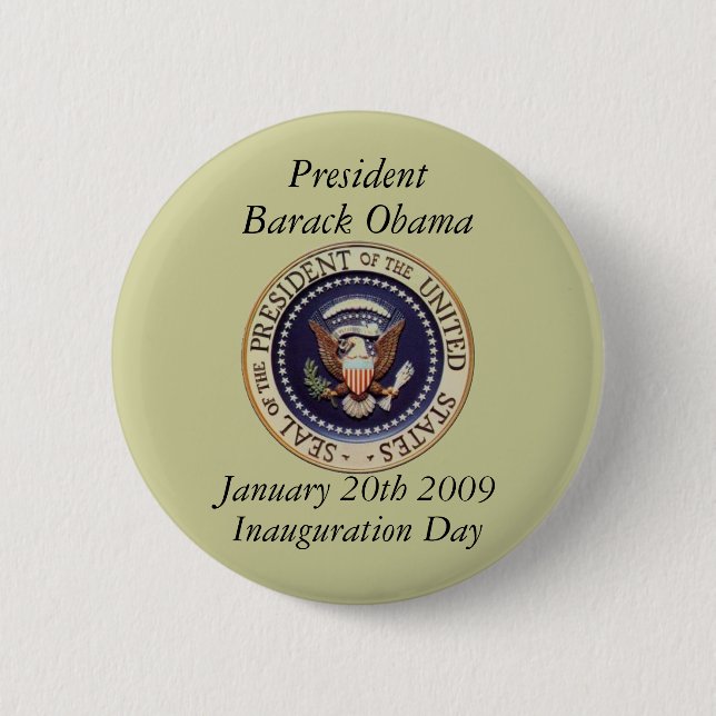 President Barack Obama 6 Cm Round Badge (Front)