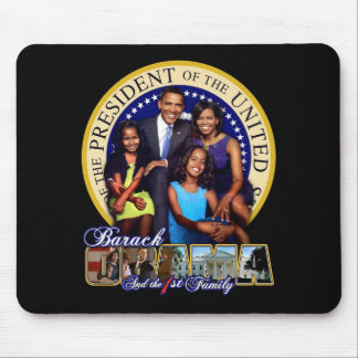 PRESIDENT BARACK OBAMA AND FAMILY MOUSE MAT