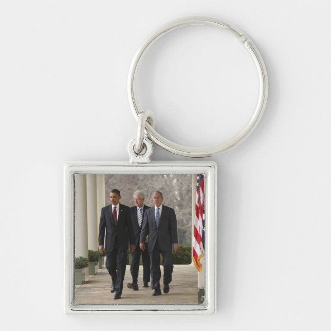 President Barack Obama and former presidents Key Ring (Front)