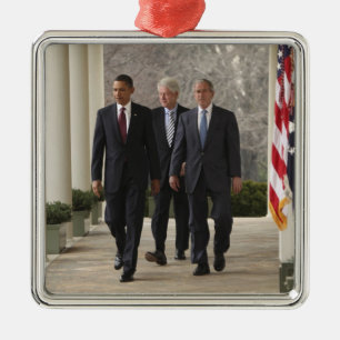 President Barack Obama and former presidents Metal Tree Decoration