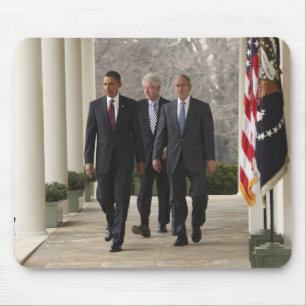 President Barack Obama and former presidents Mouse Mat