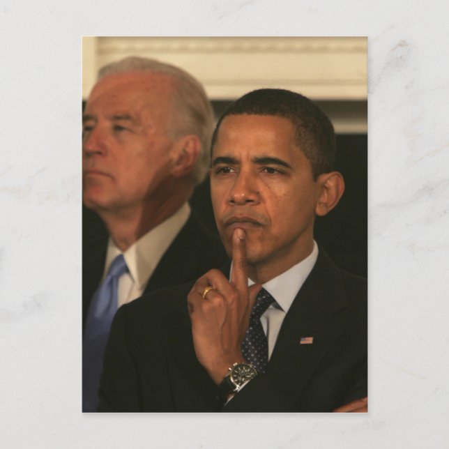 President Barack Obama and Vice President Postcard (Front)