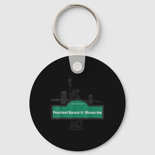 President Barack Obama Ave.  Key Ring (Front)